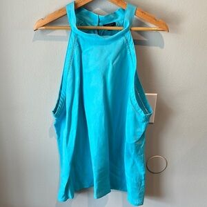 Ann Taylor Vibrant Blue Halter Blouse